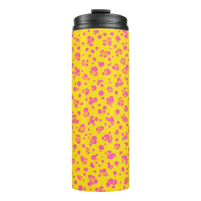 Cheery Pink Dots Summer Tumbler – 16oz (Front)