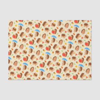Cheery Pygmy Hedgehog Mushroom Acorn Nature Lover Tissue Paper