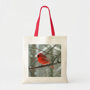 Cheery Red Cardinal Tote Bag