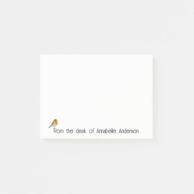 Cheery Robin Personalize Notes (Front)