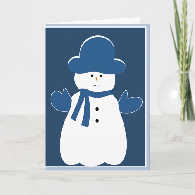 Cheery Snowman Card (Front)