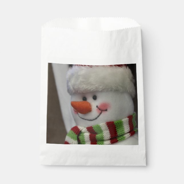 Cheery snowman  favour bag (Front)