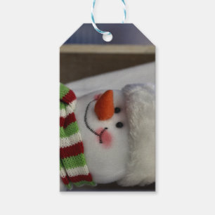 Cheery snowman  favour bag gift tags