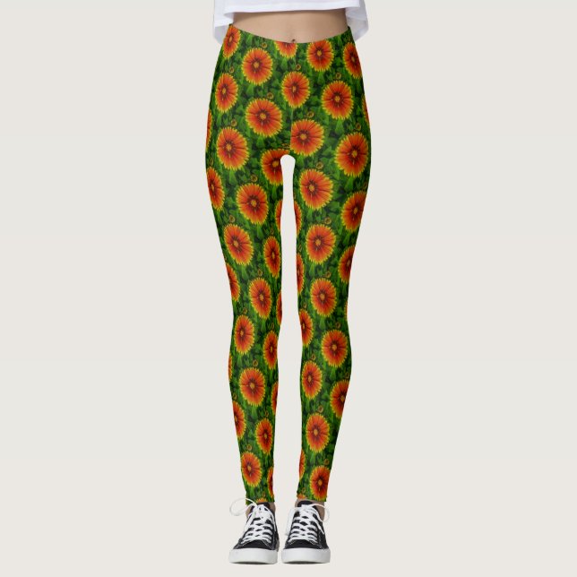 "Cheery Sunflower" Leggings (Front)
