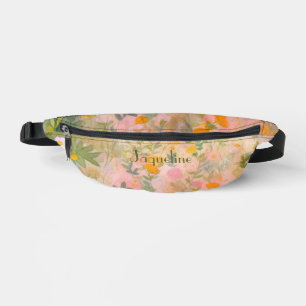 Cheery Yellow and Orange Spring Meadows Background Fanny Pack