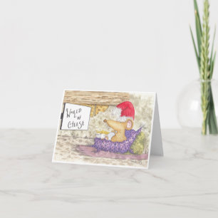 Cheese and Mouse Christmas Card