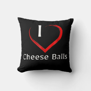 Cheese Balls Novelty Appetizers Throw Pillow