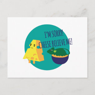 Cheese Believe Me Postcard