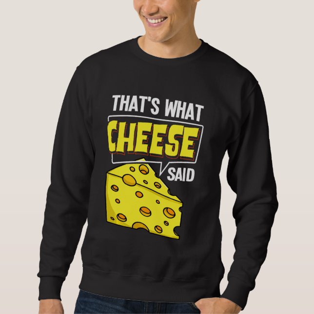 Cheese Board Sticks Vegan Funny Puns Sweatshirt (Front)