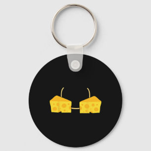 Cheese Bra Costume Cute Easy Food Halloween Gift  Keychain