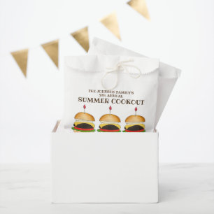 Cheese Burger Cheeseburger BBQ Barbecue Cookout Favour Bag