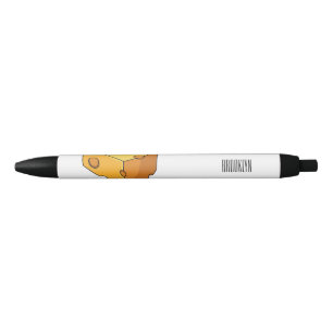 Cheese cartoon illustration  black ink pen