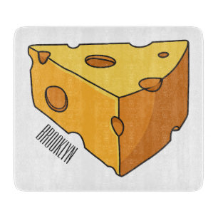 Cheese cartoon illustration cutting board