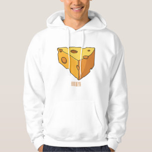 Cheese cartoon illustration  hoodie
