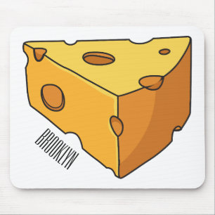 Cheese cartoon illustration mouse pad