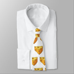 Cheese cartoon illustration  tie