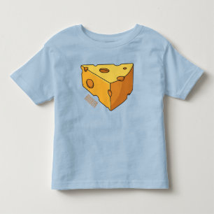 Cheese cartoon illustration toddler t-shirt