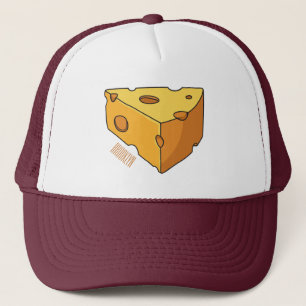 Cheese cartoon illustration trucker hat