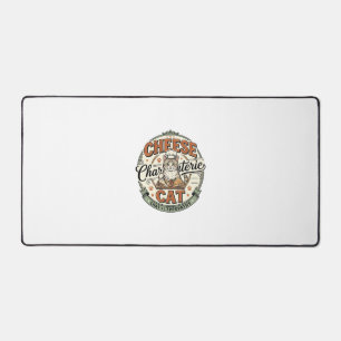 Cheese Charcuterie Cat Cheese Charcuterie Cat Vint Desk Mat