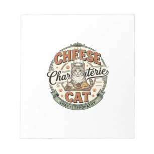 Cheese Charcuterie Cat Cheese Charcuterie Cat Vint Notepad