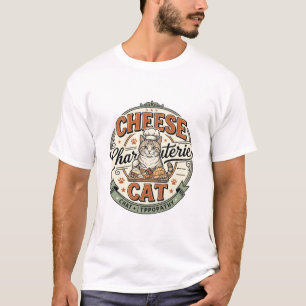 Cheese Charcuterie Cat Cheese Charcuterie Cat Vint T-Shirt