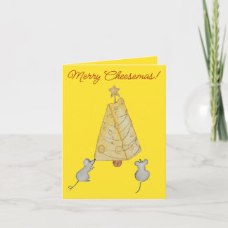 Cheese Christmas Holiday Card