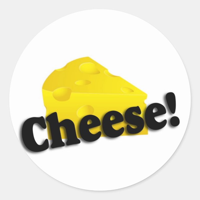 Cheese Classic Round Sticker (Front)