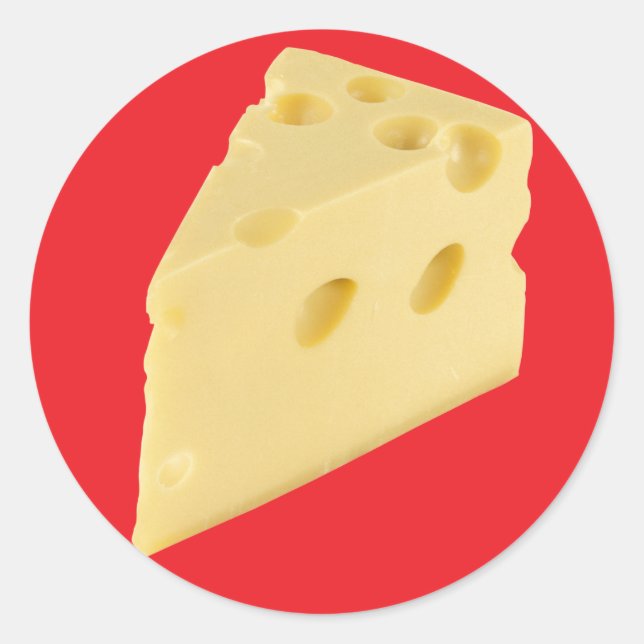 Cheese Classic Round Sticker (Front)