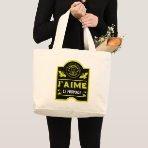Cheese Eaters And Artisans Large Tote Bag