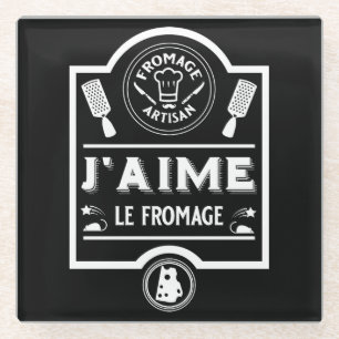 Cheese Eaters Glass Coaster