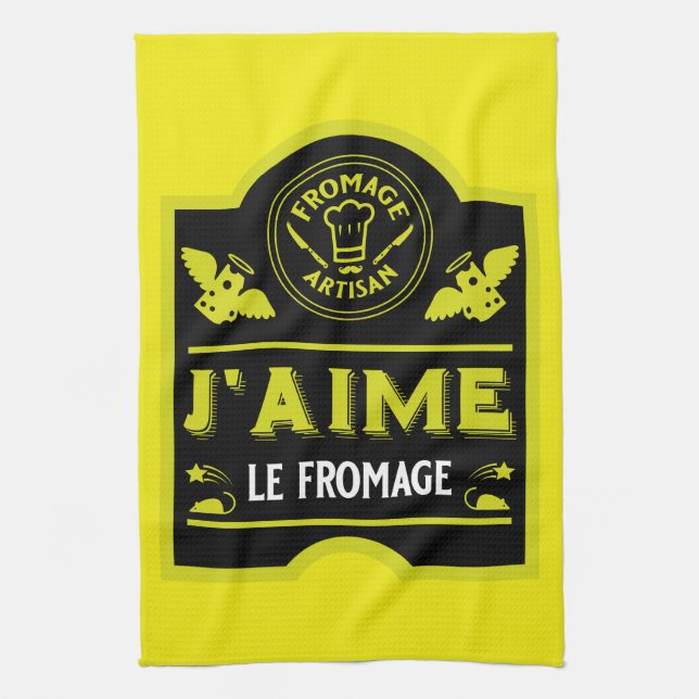 Cheese Eaters Kitchen Towel (Vertical)