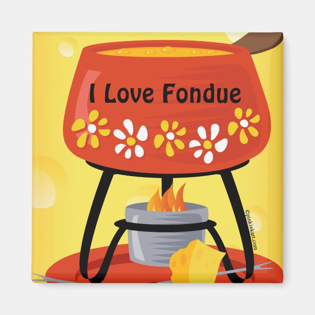 Cheese Fondue Magnet (Front)