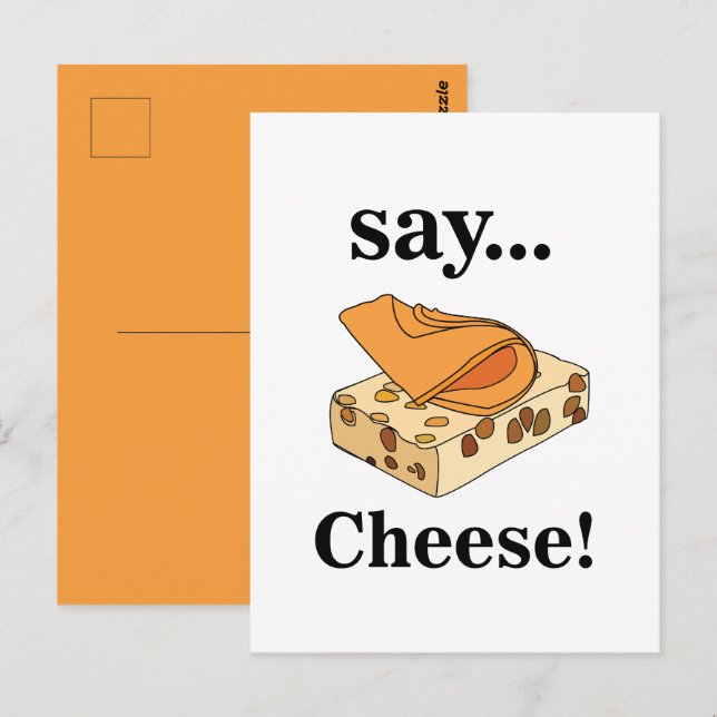 Cheese Food Funny Postcard (Front/Back)