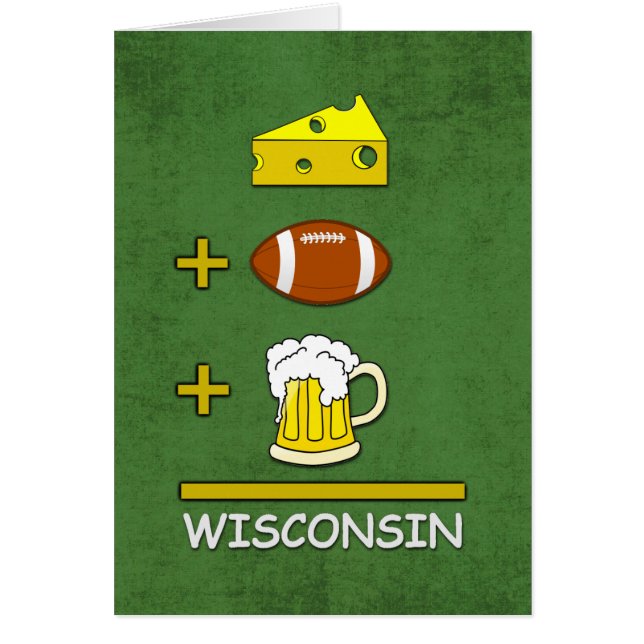 Cheese Football Beer Wisconsin (Front)