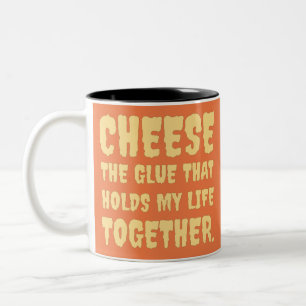 Cheese  Funny Two-Tone Coffee Mug