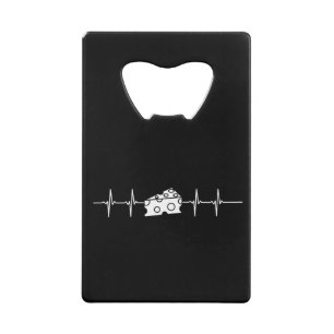 Cheese Heartbeat Credit Card Bottle Opener