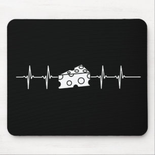 Cheese Heartbeat Mouse Pad