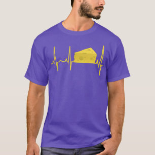Cheese Heartbeat Shirt Funny Cheese Lover Gift