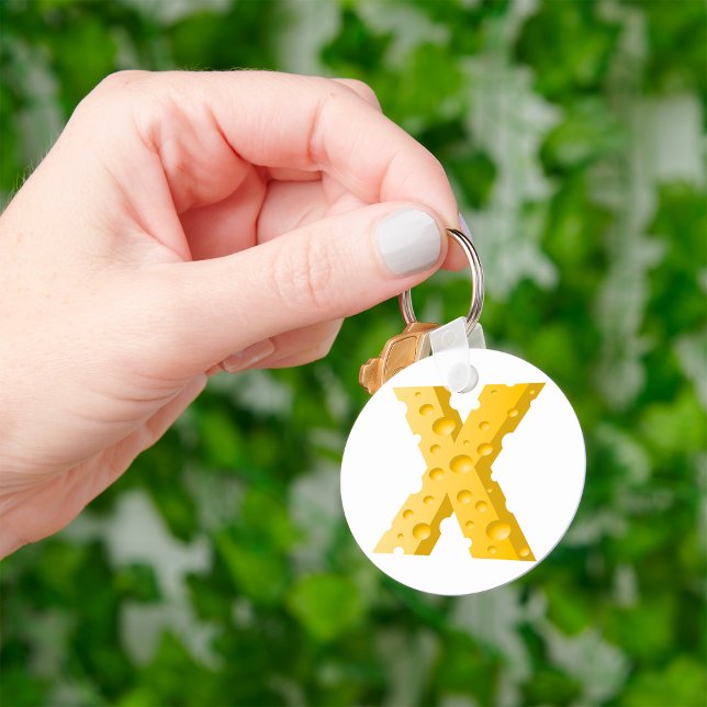 Cheese Letter X Keychain (Creator Uploaded)