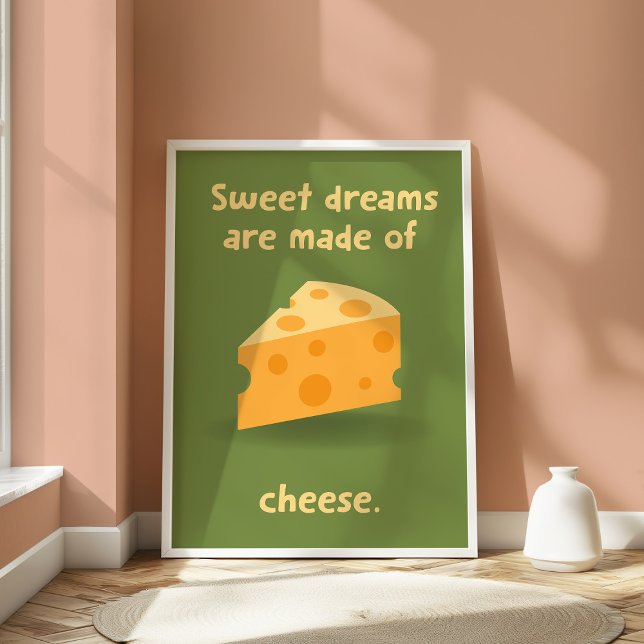  Cheese Lover Kitchen Funny Food Wall  Poster (Creator Uploaded)