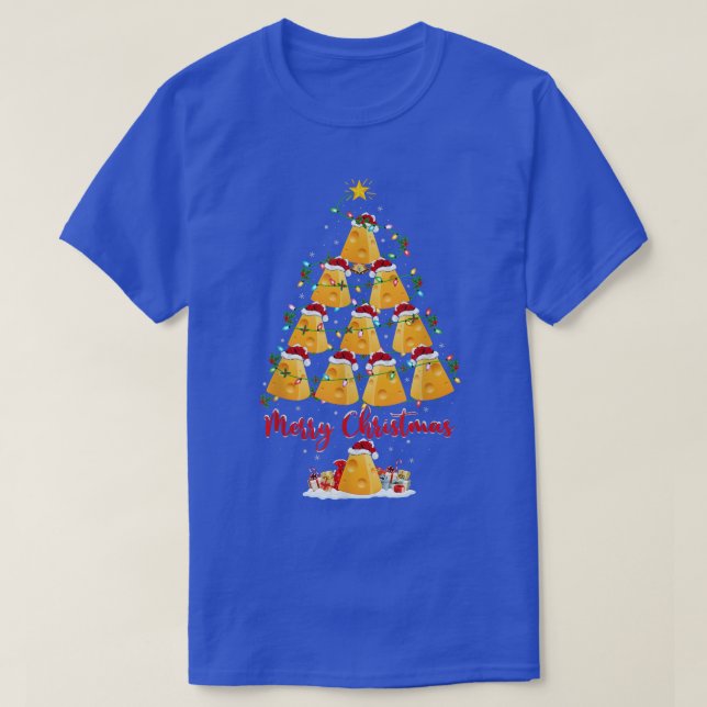 Cheese Lover Xmas Matching Santa Cheese Christmas  T-Shirt (Design Front)