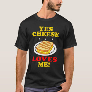 Cheese Loves Me Grilled Sandwich Graphic T-Shirt
