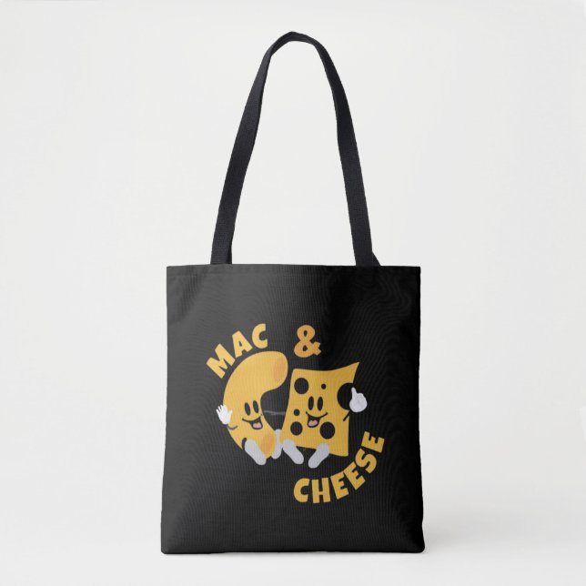 Cheese Mac & Cheese Funny Gift Idea Tote Bag (Front)