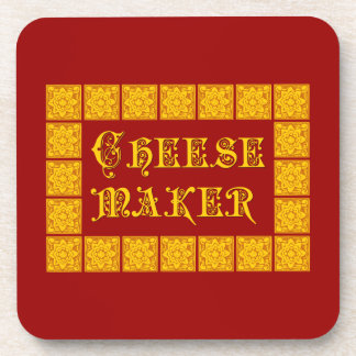 Cheese Maker Vintage Kitchen Art Coaster