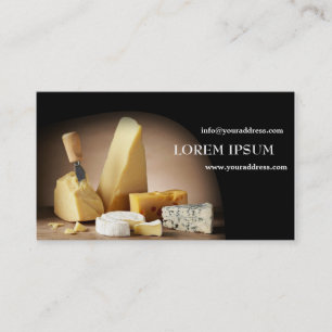 Cheese Manager Shop Sell Food Tasty French Business Card