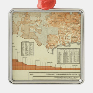 Cheese Metal Ornament