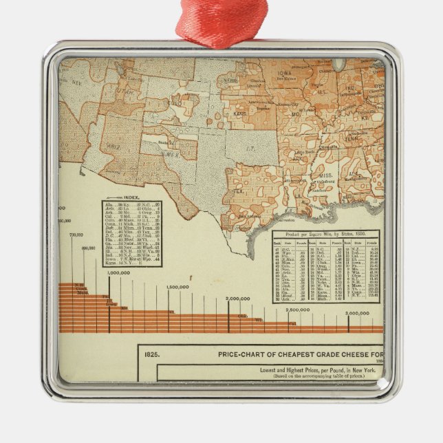 Cheese Metal Ornament (Front)