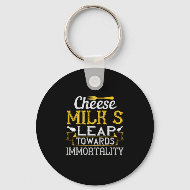 Cheese Milk’S Leap Towards Immortality Keychain (Front)