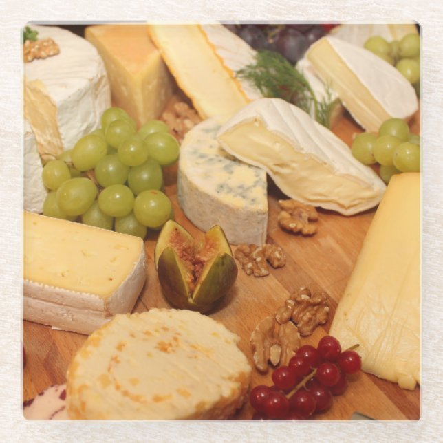 Cheese & More! Glass Coaster (Front)