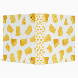 Cheese Pattern Print Binder